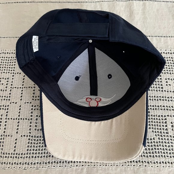 Disney Cruise Line Mickey Mouse adjustable baseball hat navy, beige, white & red - Picture 6 of 8
